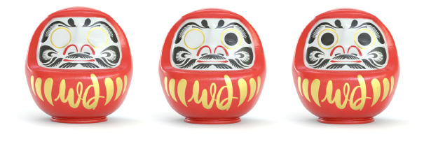 Wise Daruma eyes project sequence